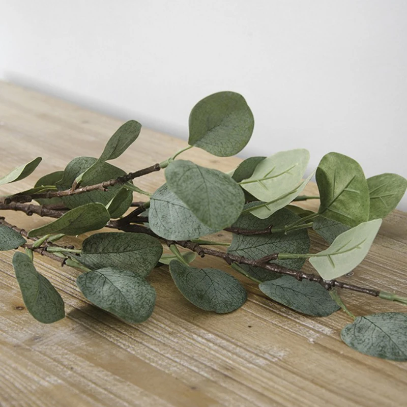 

Artificial Plant Green Fake Leaf Simulation Foliage Home Room Office Decor
