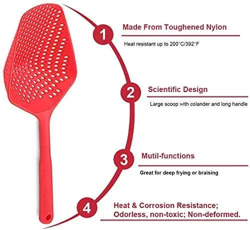 Кухонный дуршлаг кухонный фильтр плоская ручка для выпечки | Дом и сад