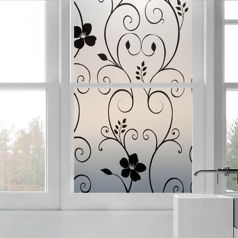 Утолщение и цвет матового фильмы для ванной туалет офис стекла самоклеющаяся