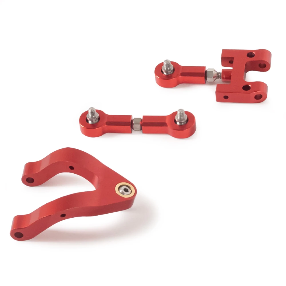 1/10 RC Car WPL D12 CNC Metal superior inferior brazo oscilante taza de direcci&oacute;n nudillo Hex adaptador juego de rodamientos piezas de actualizaci&oacute;n-3