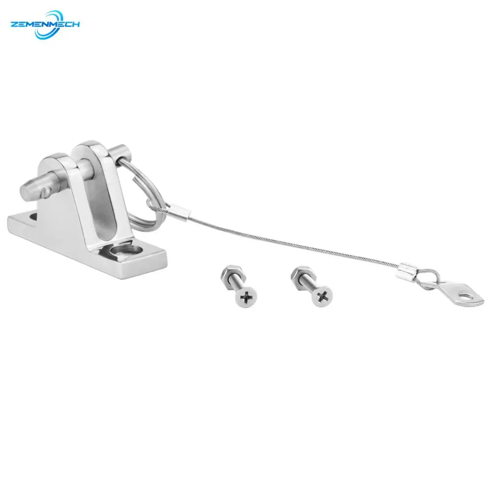 

316 Stainless Steel Boat Bimini Top Deck Hinge with Quick Release Pin 90 Degree Boat Accessories Marine Kayak Canoe Yacht Cover