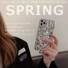 Чехол для iphone 12 Pro Max MiNi 11 Pro Max XR X XS Max 7 8 plus SE 2020, гальванизированный, плиссированный, металлическая цепочка из фольги
