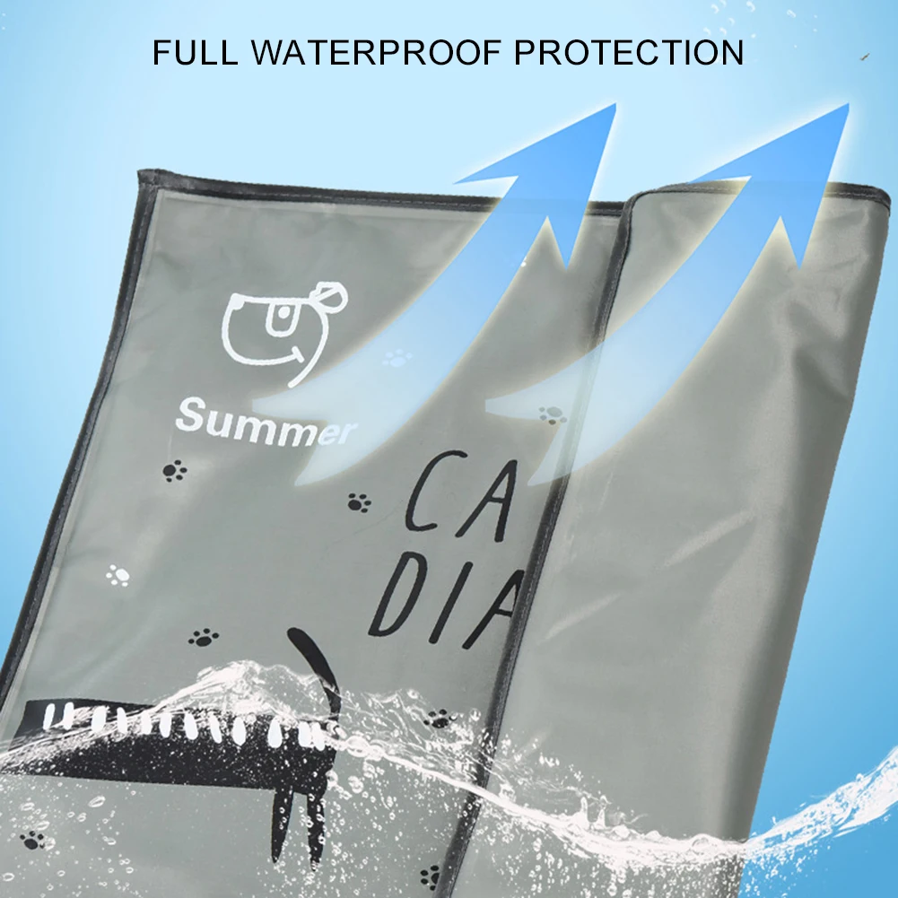 

Portable Pets Summer Cartoon Print Cooling Gel Pad Dog Cat Anti Scratch Ice Mat Cushion Tour Sleeping Pet Accessories