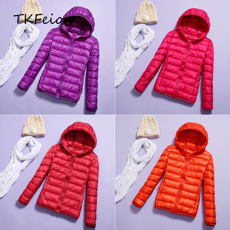 Куртка женская с капюшоном легкая тонкая весна-осень-зима 2019 размера плюс S-7XL |