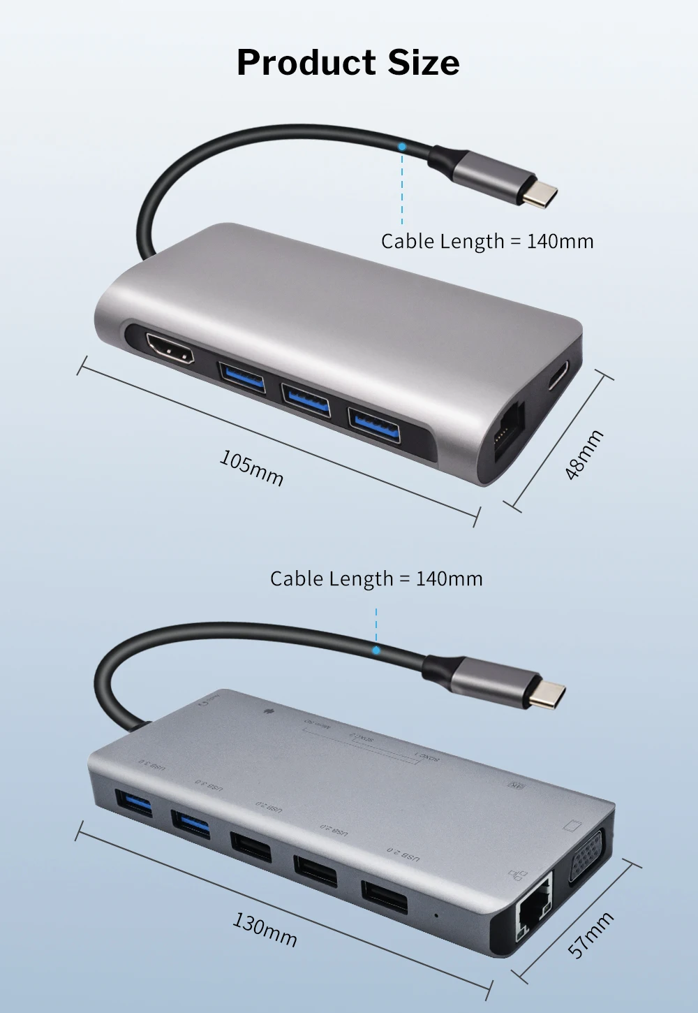 Deelife USB C концентратор type C к Мульти USB 3,0 концентратор HDMI адаптер док-станция для MacBook Pro USB-C 3,1 разветвитель порт type C концентратор