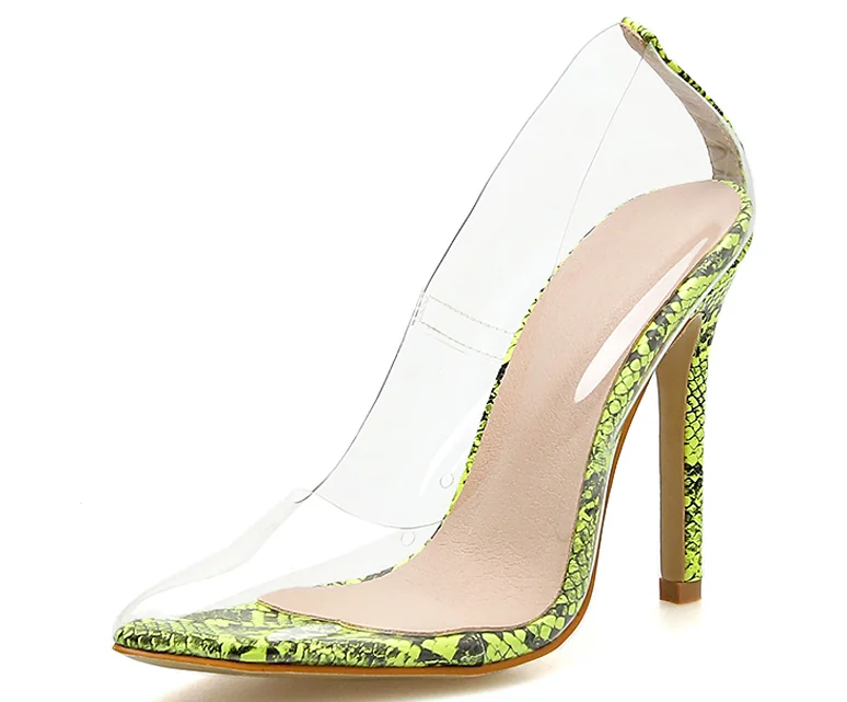 Новинка 2019 года пикантные женские туфли лодочки из ПВХ с прозрачными кристаллами