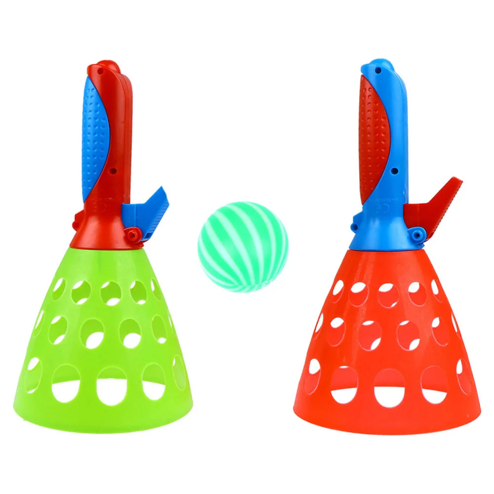 

1 Pair Click and Catch Toys Toss Game Toys Catch Launcher Kit Kid Toys