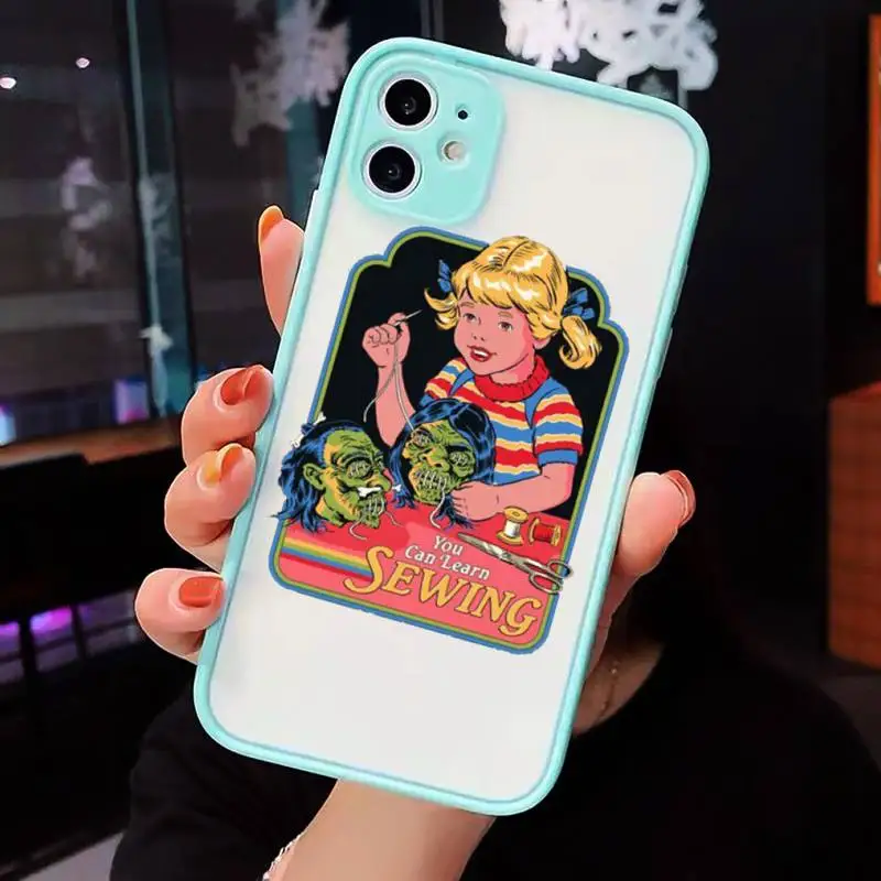 

Let's Summon Demons Graphic Phone Cases Matte Transparent for iPhone 7 8 11 12 s mini pro X XS XR MAX Plus cover funda