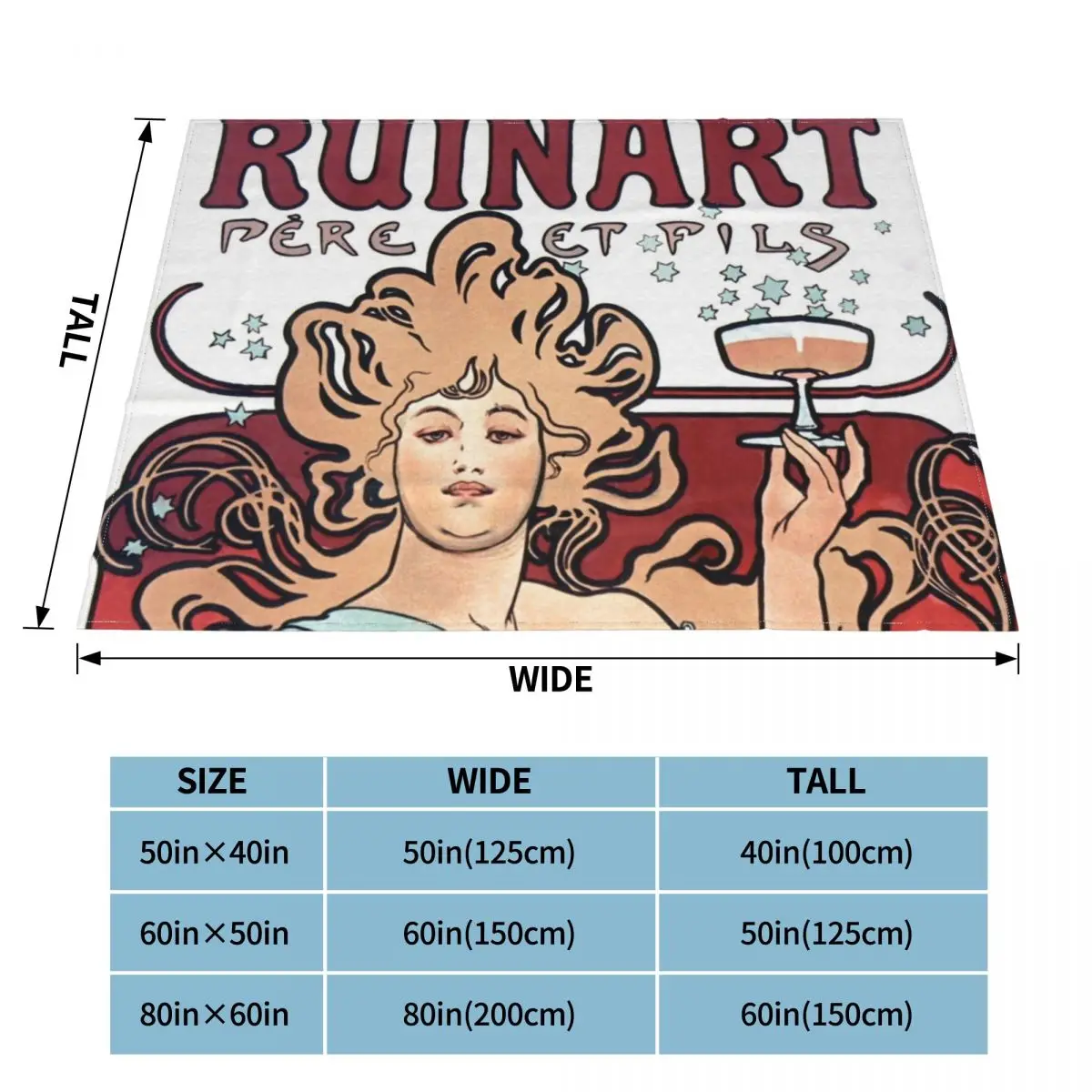Одеяло цвета шампанского Ruinart плюшевое теплое ультратонкое флисовое покрывало