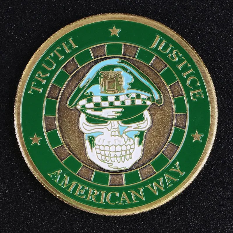 Сувенирная монета из США полицейская Чикаго для обслуживания и защиты коллекция