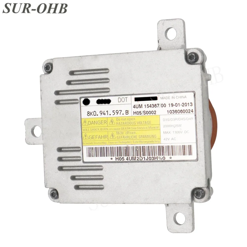 Оригинальная ксеноновая фара A4 8K0941597B D3S H05 S0002 1036060024 HID D4S N10721805 балласт W003T18471 для
