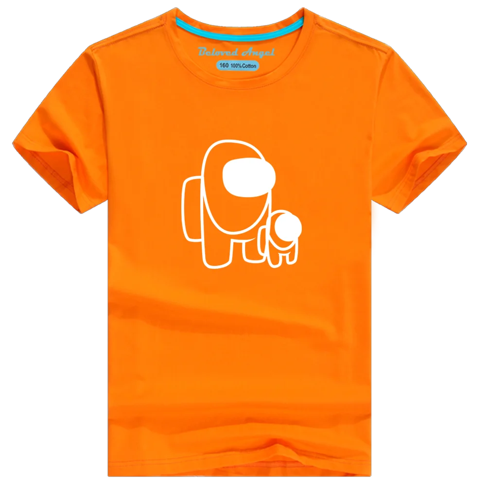 

Boys T shirt New Space Game Impostor T Shirt Children Summer Girls Tops Cartoon Luminous T-shirt Fashion Harajuku Graphic Tees