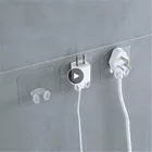 Розетка с крючком, прозрачная прочная самоклеящаяся дверная вешалка, настенный крючок для полотенец, крючки для сумок, аксессуары для кухни и ванной комнаты