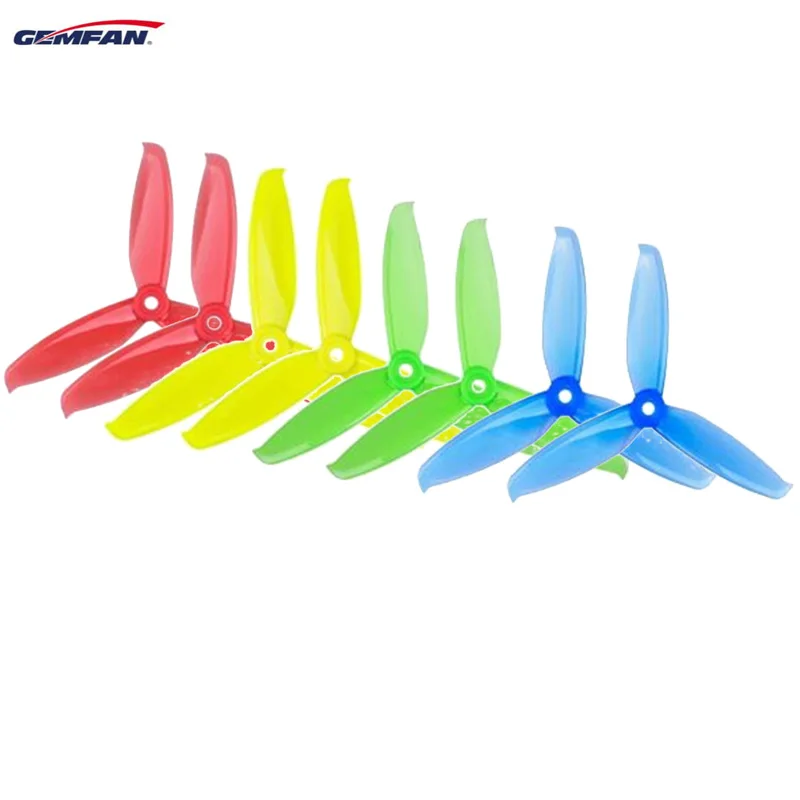 2 пары Gemfan windancer 3028/4032/5042/5043 3-лопастной Пропеллер Совместимость 5 мм/1,5mm монтажное отверстие для Радиоуправляемый Дрон Мультикоптер