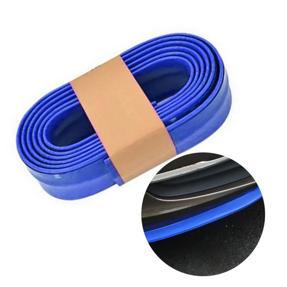 2.5m Car Sticker Body Kit Spoiler Bumpers Rubber Double Color Styling Accessorie Protector Front Bumper Lip Splitter | Автомобили и