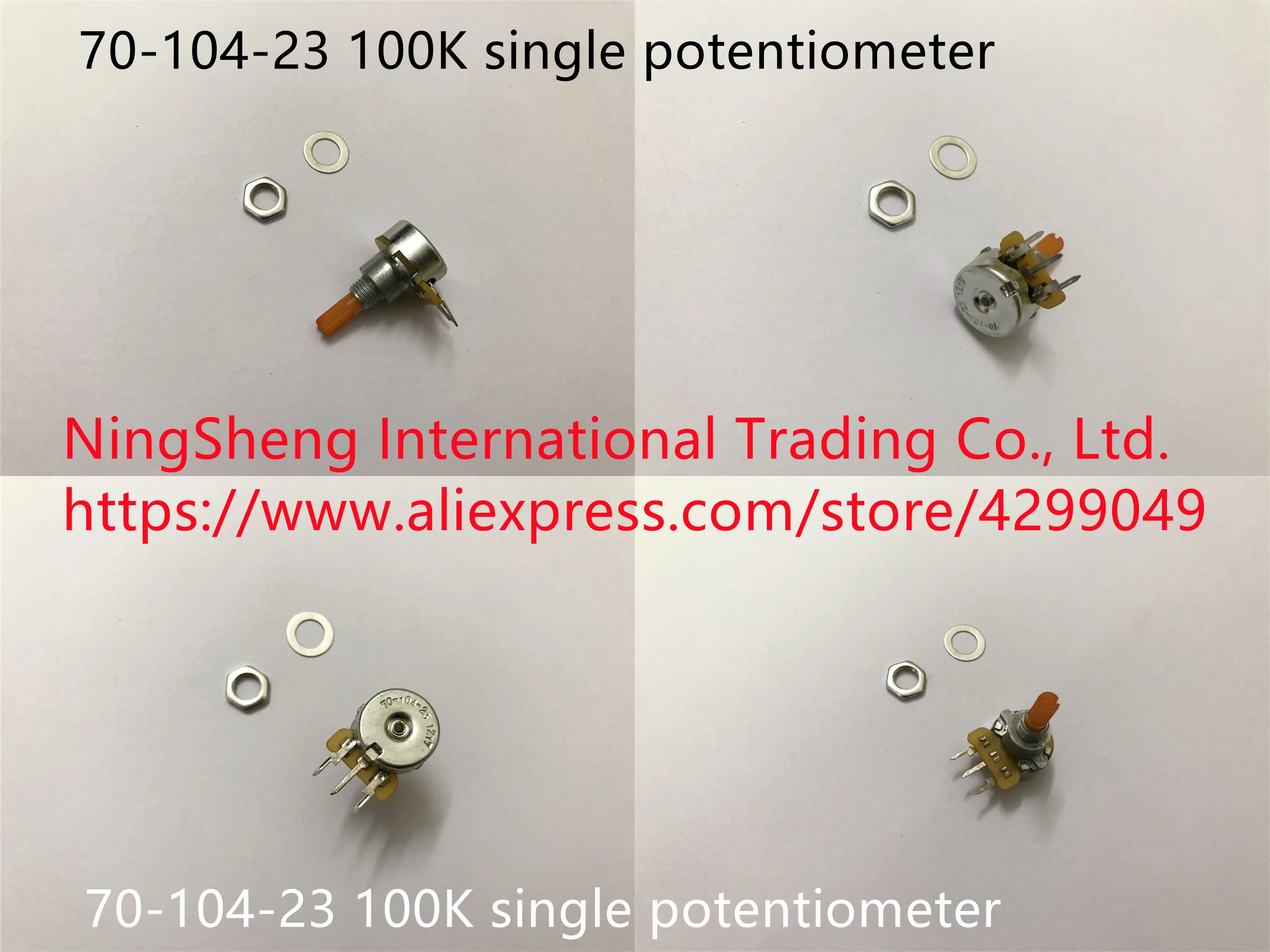 Оригинальный новый 100% импорт 70-104-23 100K одинарный потенциометр (переключатель)