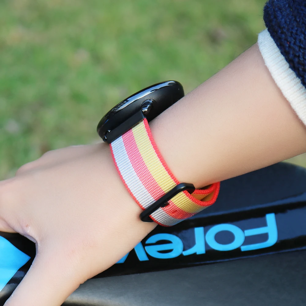 SIKAI 20 мм ремешок для наручных часов для Xiaomi Amazfit браслеты 20 мм нейлоновый браслет для Amazfit Bip Youth для samsung gear S2