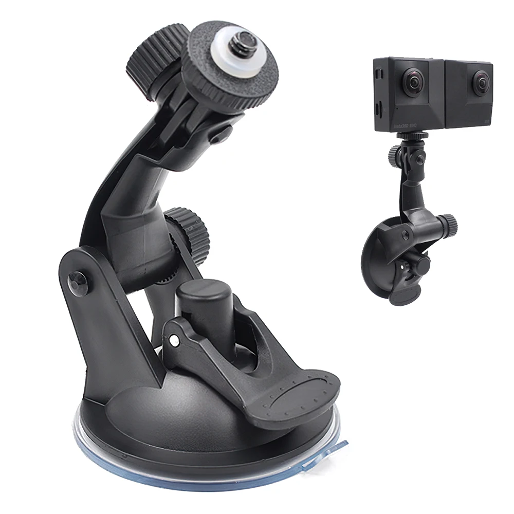 

SAMTIAN Action Camera Accessories Camera Stand With Universal Glass Suction Cup for Insta 360 One X2 Evo Car Sport Camera Holder