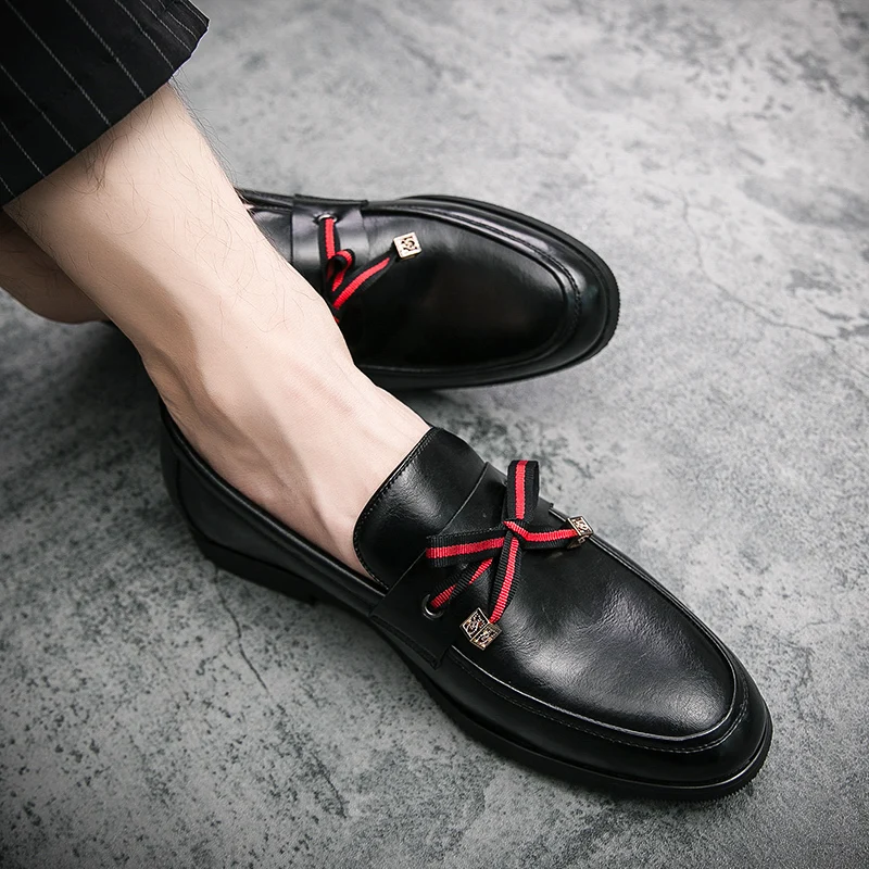 

Мокасины мужские кожаные, с острым носком, весна-осень, 37-45, 2020