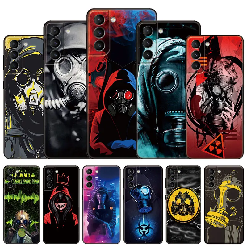 Крутой DJ мужской противогаз чехол для телефона Samsung Galaxy S22 Pro S21 S20 FE Ultra S10 Lite S10E S9 S8
