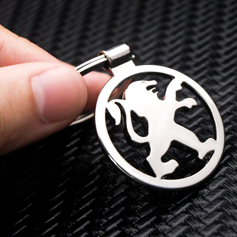 Двухсторонний автомобильный Фотофон 3D металлический брелок для ключей