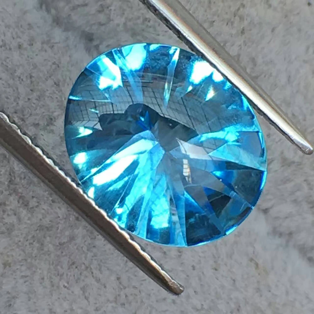 10 мм * 12 Натуральный топаз свободный драгоценный камень Кабошон Ограненный для