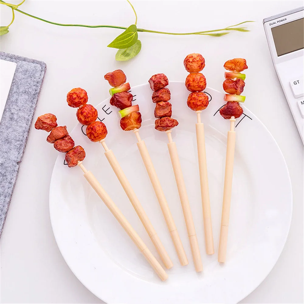 Креативная шариковая ручка в форме цветка для кебаба кавайные шампуры мяса