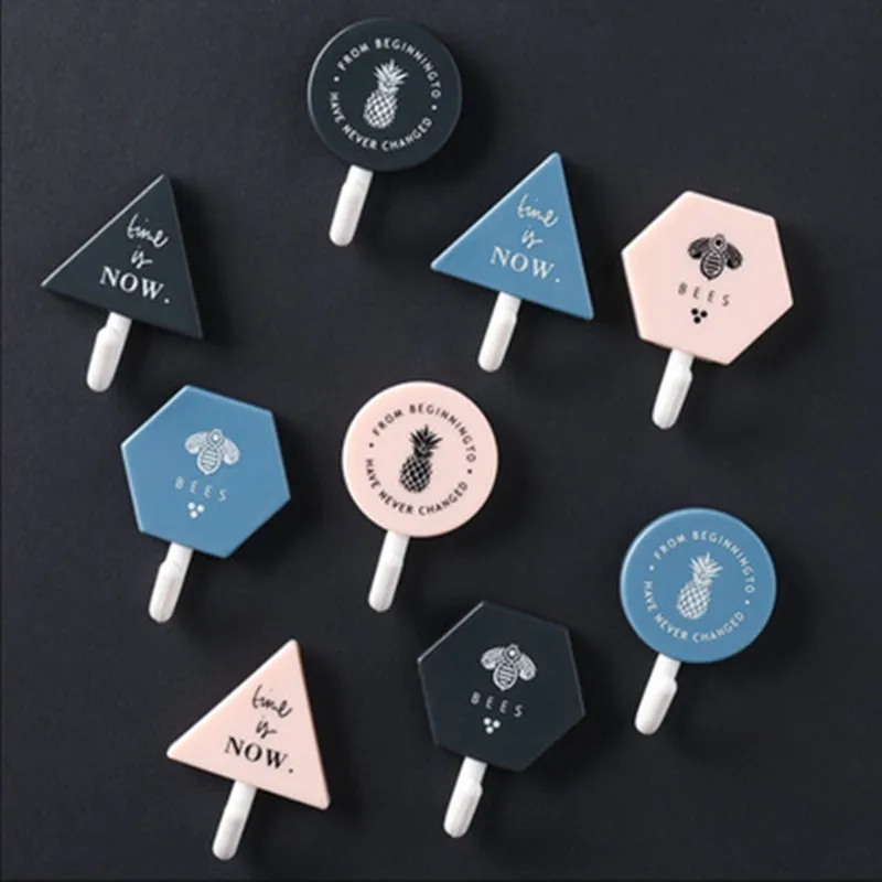 Крючок пластиковый настенный 3 шт.|Крючки для ванной| |