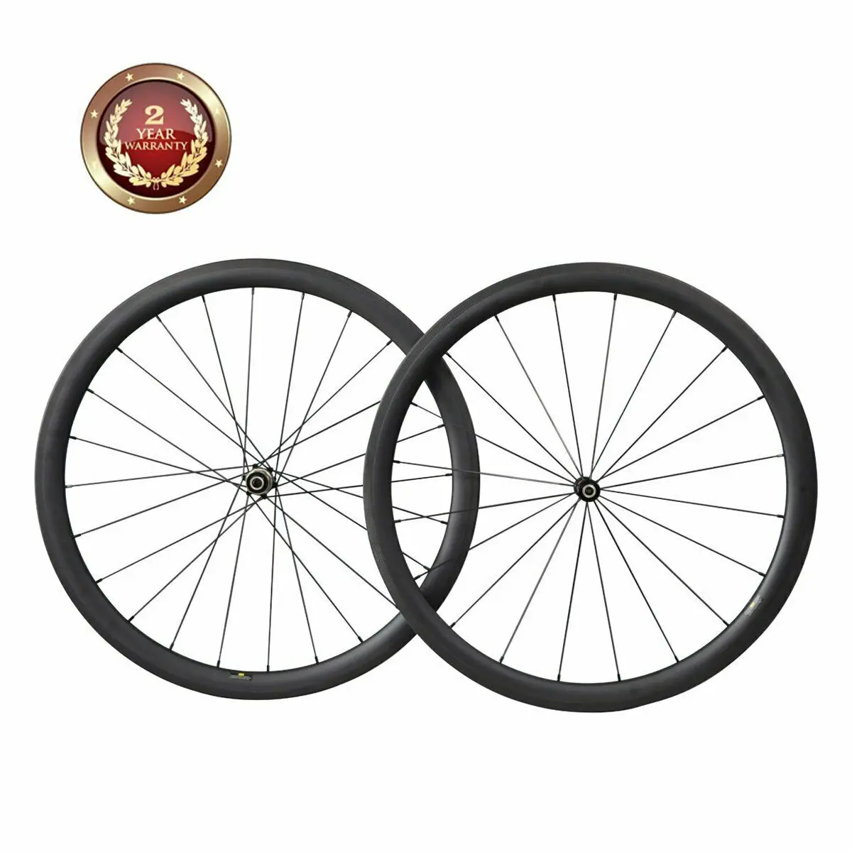 Bestellen 700C Aero Road Bike Carbon Laufradsatz 40mm Tiefe Klammer Tubeless Ready 25mm Mit Gerade Pull Hub