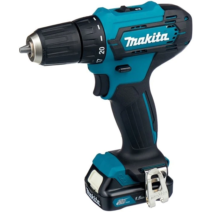 Дрель-шуруповерт MAKITA DF333DWYE + набор бит D-30651-12 1.5Ач с двумя аккумуляторами [df333dwye promo]