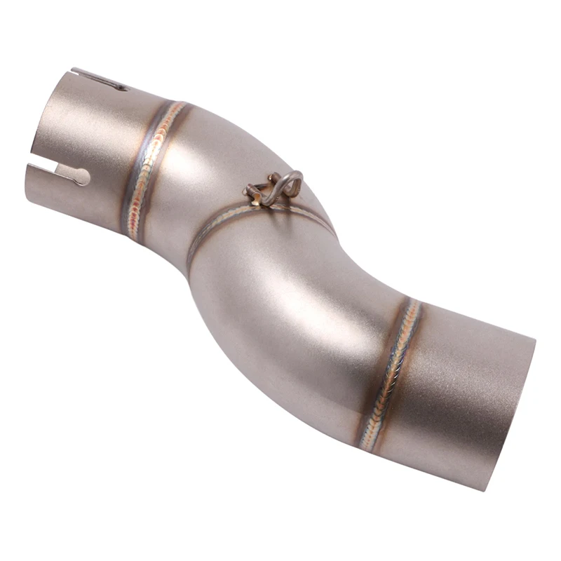 

Motorcycle Exhaust System Pipe Stainless Steel Middle Link Pipe Mid Section Tube For Yamaha YZF R6 Slip On 2017 2018 2019 2020