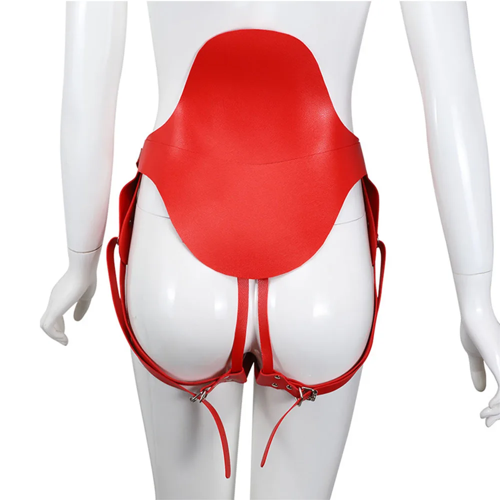 Женские трусики из искусственной кожи Пояс верности для лесбиянок БДСМ бондаж