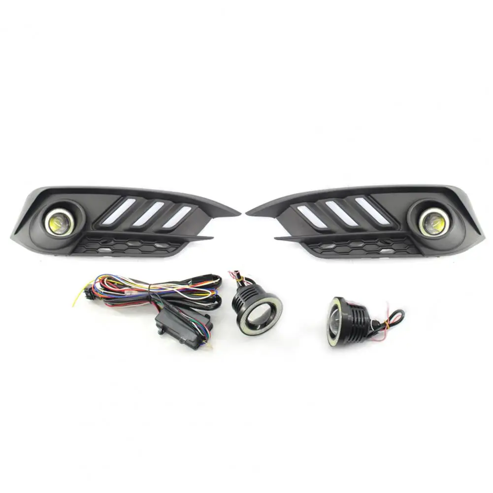 

5Pcs/Set Fog Light Cover Bumper Left Right ABS Air Guide Grille for Honda 10th Civic Mustang 16-18