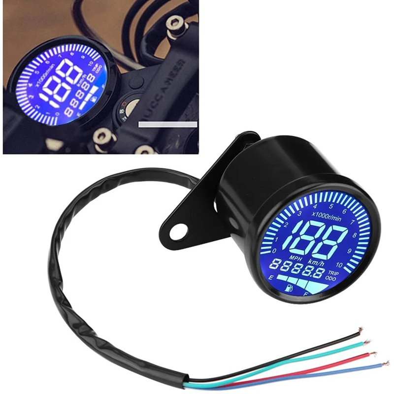 

DC 2V Universal Motorcycle Speeeter Gauge Meter Waterproof LED Backlight Digital Oeter Speed for Yamaha Honda,Etc