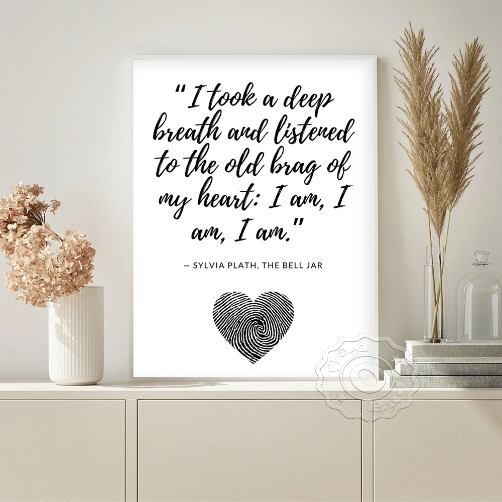 

The Bell Jar Sayings Modern Art Prints Poster Inspirational Quote Canvas Painting Minimalist Wall Stickers Office Home Decor