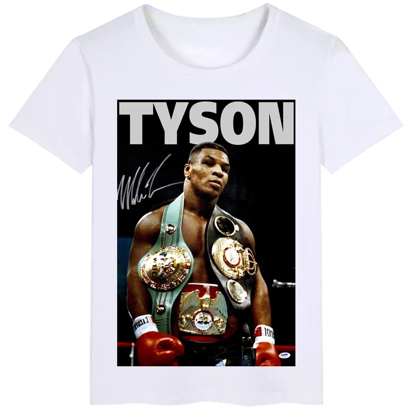 Боксер Mike Tyson Memorializes футболка для занятий боксом боксерская футболка с короткими рукавами унисекс