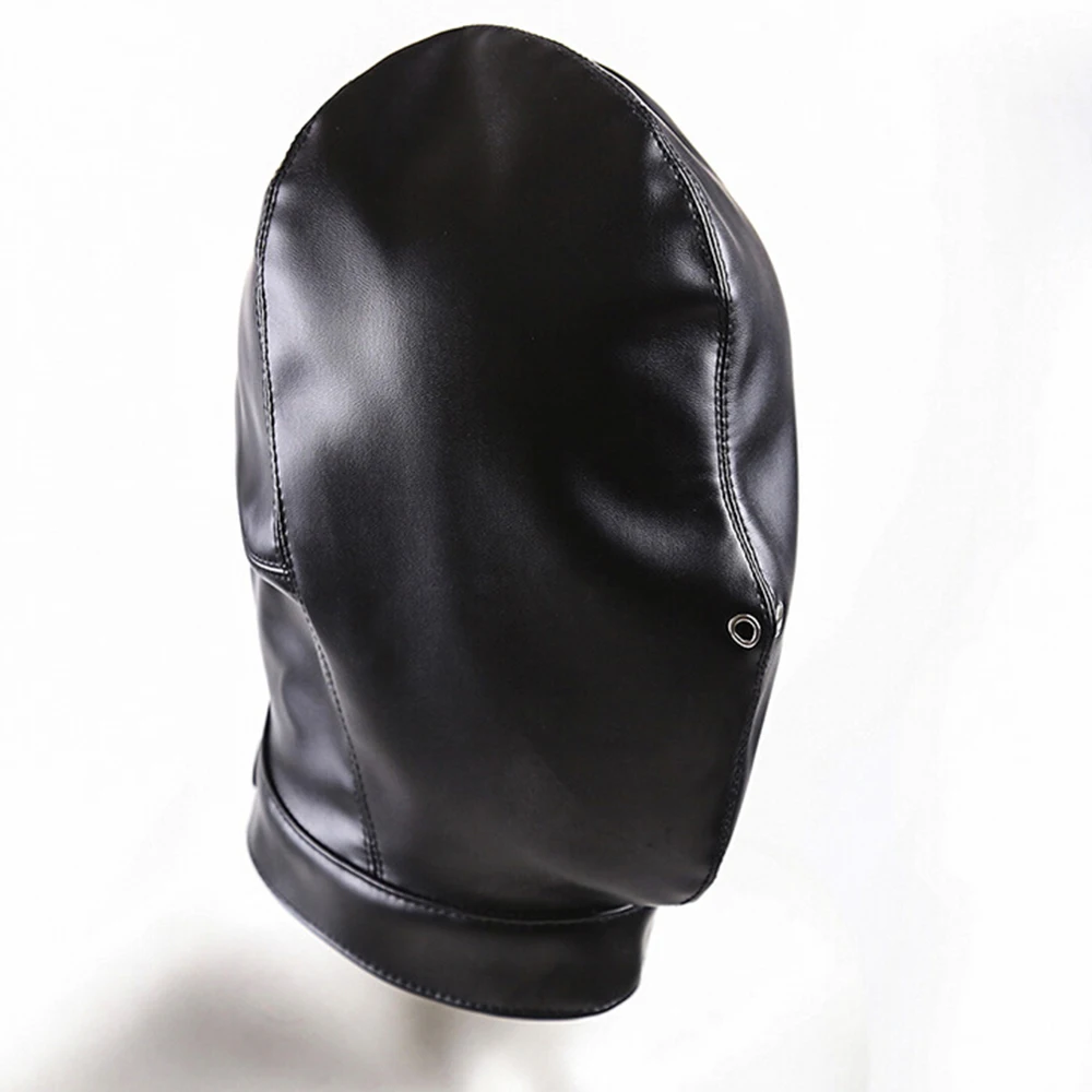 Голову капюшон Фетиш маска эротические полностью закрытый корпус с двумя