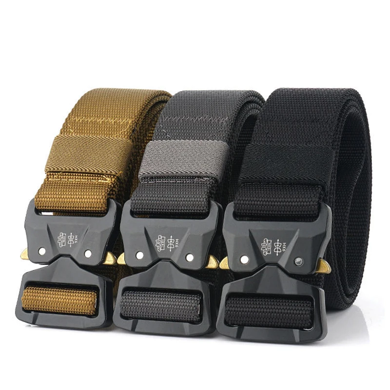 Ремень HSSEE мужской тактический мягкий пояс из натурального нейлона с
