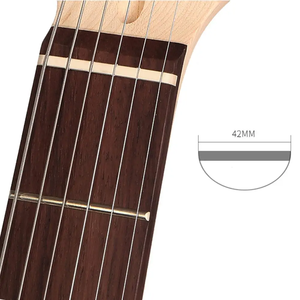 Часть гитары 42 мм/1 65 дюйма костная Гайка для 6 струн электрогитара Stratocaster Tele ST TL