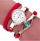 Часы женские кварцевые с кожаным ремешком, подарок для женщин