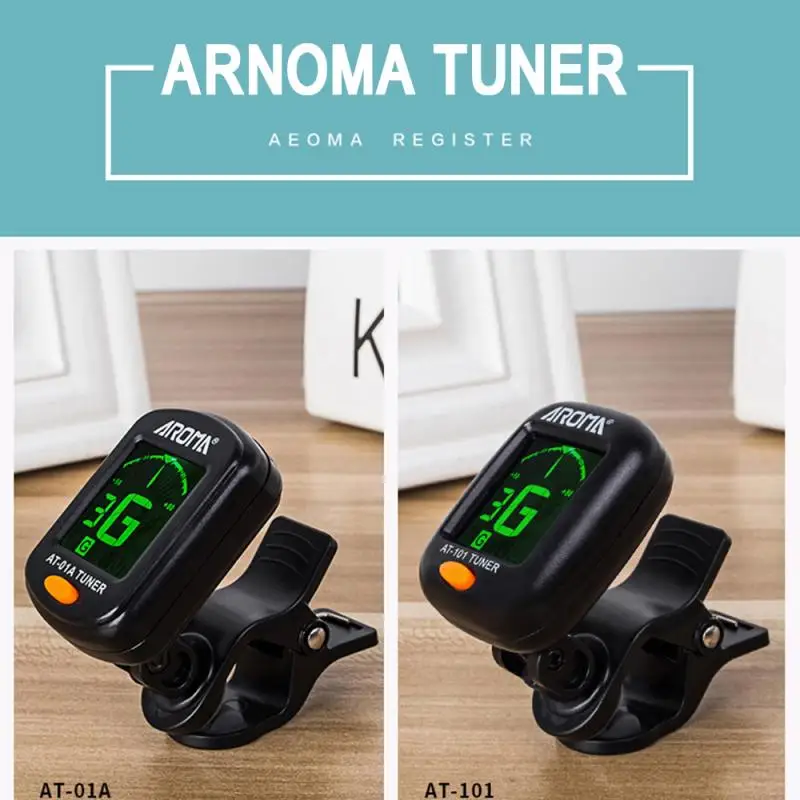 digital clip auf elektrische tuner gitarre bass ukulele violine tuner lcdscreen drehbare genaue universal tuning gitarre zubehör free global ship