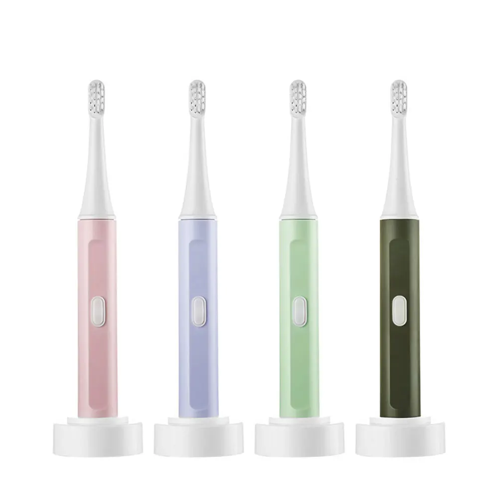 

Sonic Electric Toothbrush Adult Sonic Automatic Battery Power Waterproof Tooth Brush Deep Clean Oral Cleaner Teeth Whitening