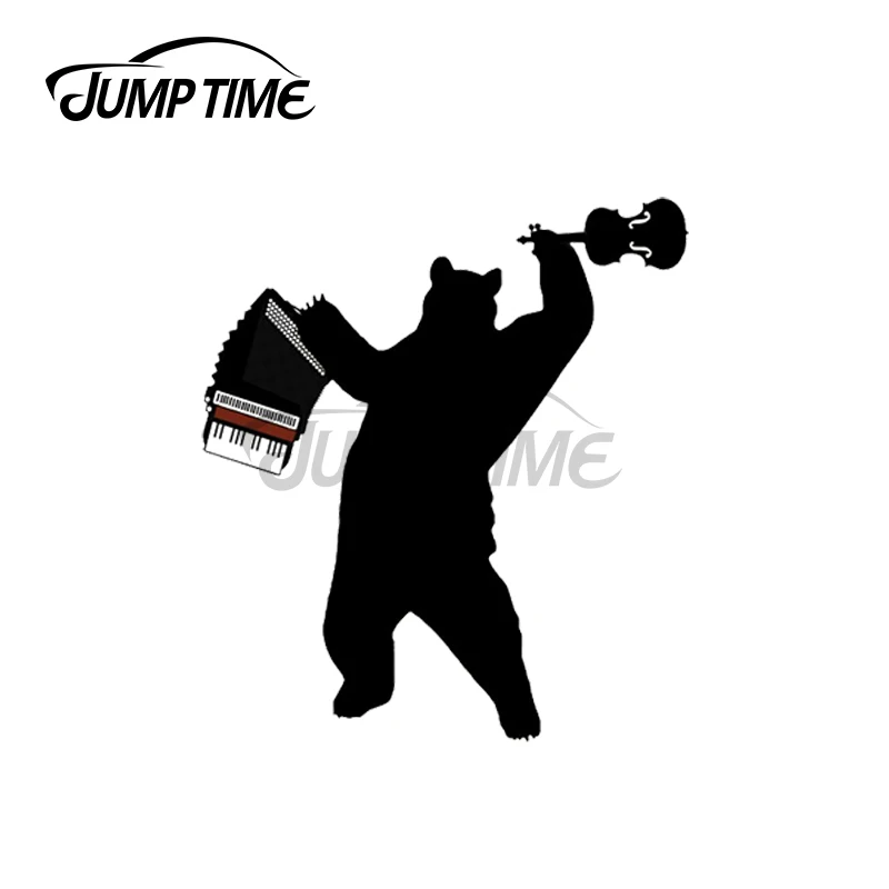 

Прыгать время 13x9,8 см для черный наклейка «Медведь» животных устойчивые к появлению царапин Смешные автомобильные наклейки на компьютер, мо...