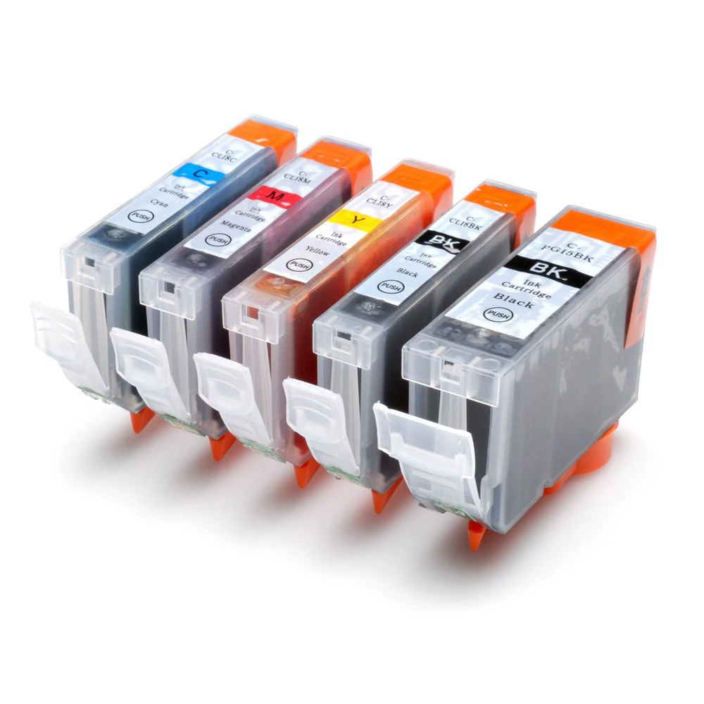 Совместимый чернильный картридж CISSPLAZA 5PK для Canon PIXMA IP4300 IP4500 IP4500X IP5200 IP5200R IP5300 MP500 MP600