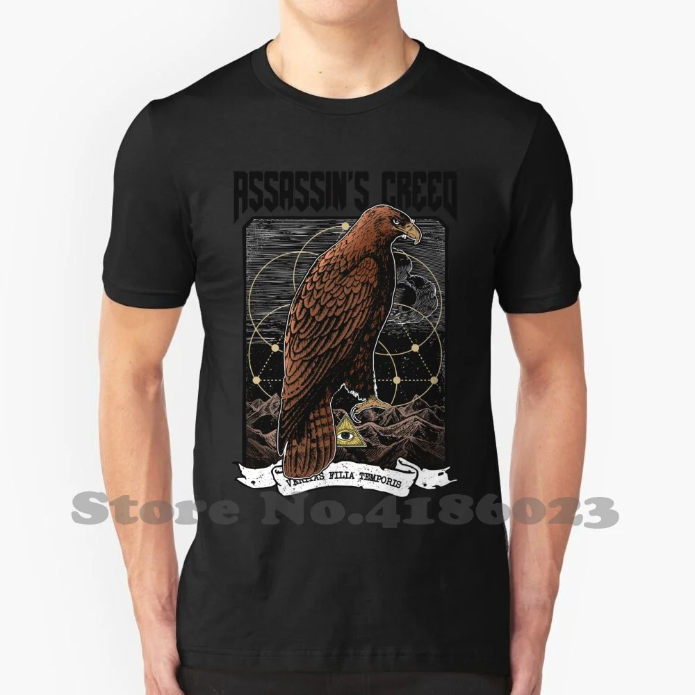 

Крутой дизайн, модная футболка с принтом убийц Aquila, видеоигры с орлом, Ezio Altair Arno