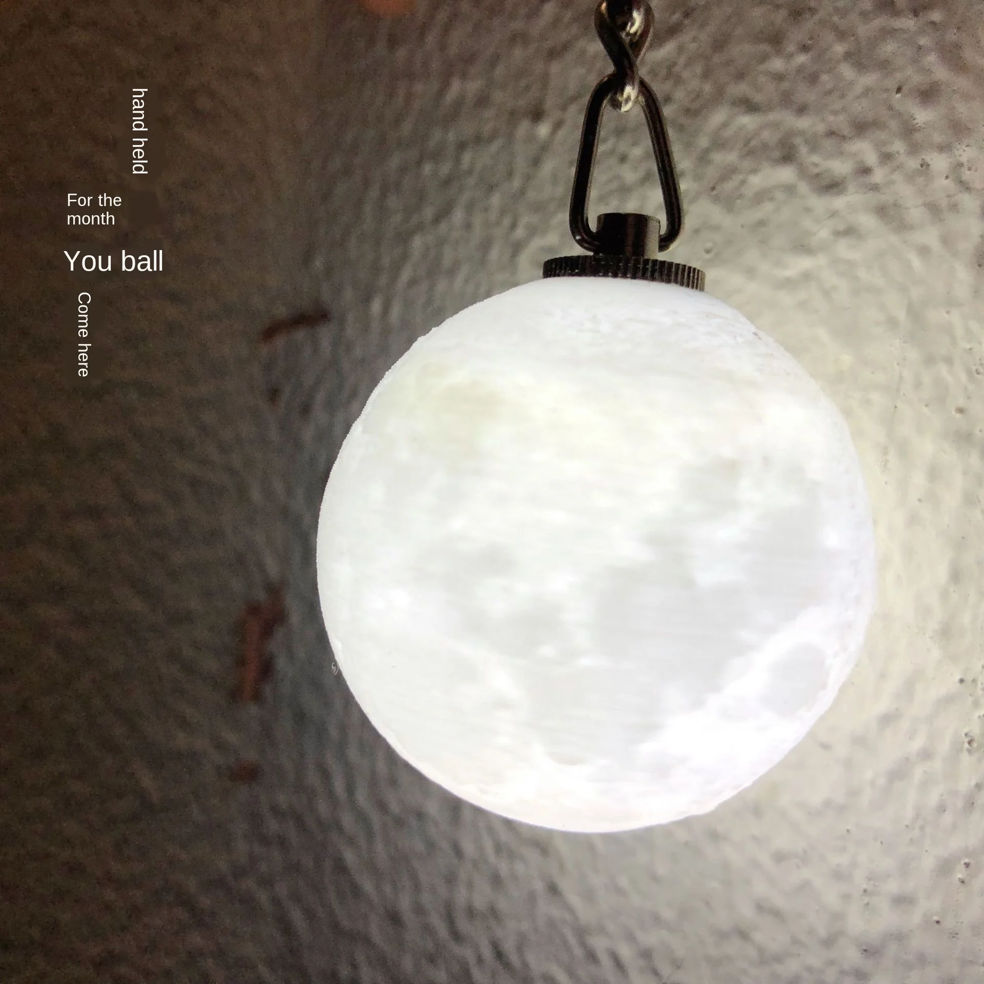 

Cute 3d-Printed Moon Lamp Keychain Decoration Pendant Key Chain Luminous Car Keyring Gift Woman Accessories