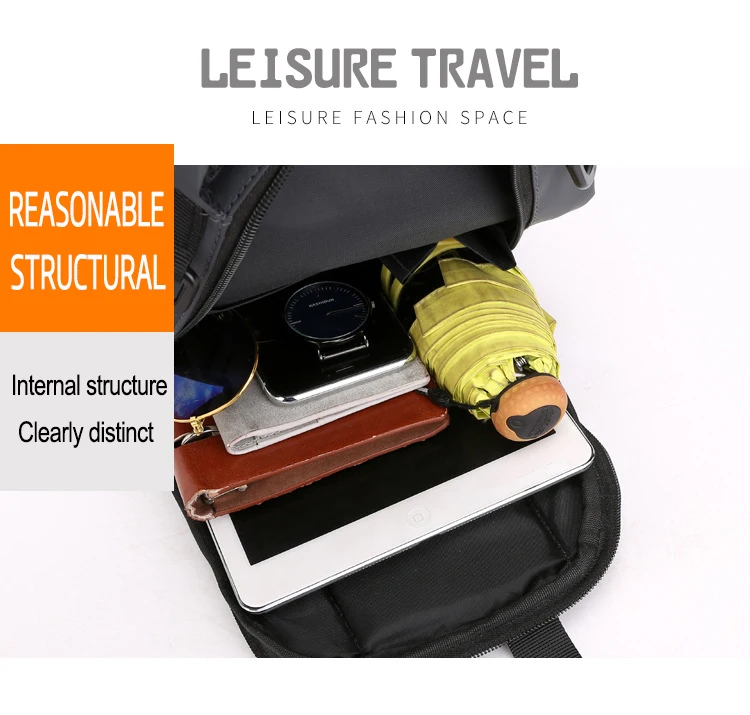 OZUKO New Multifunction Crossbody Bag for Men Chest Pack Sling&Double Shoulder Bag Male Waterproof Short Trip Messenger Bag