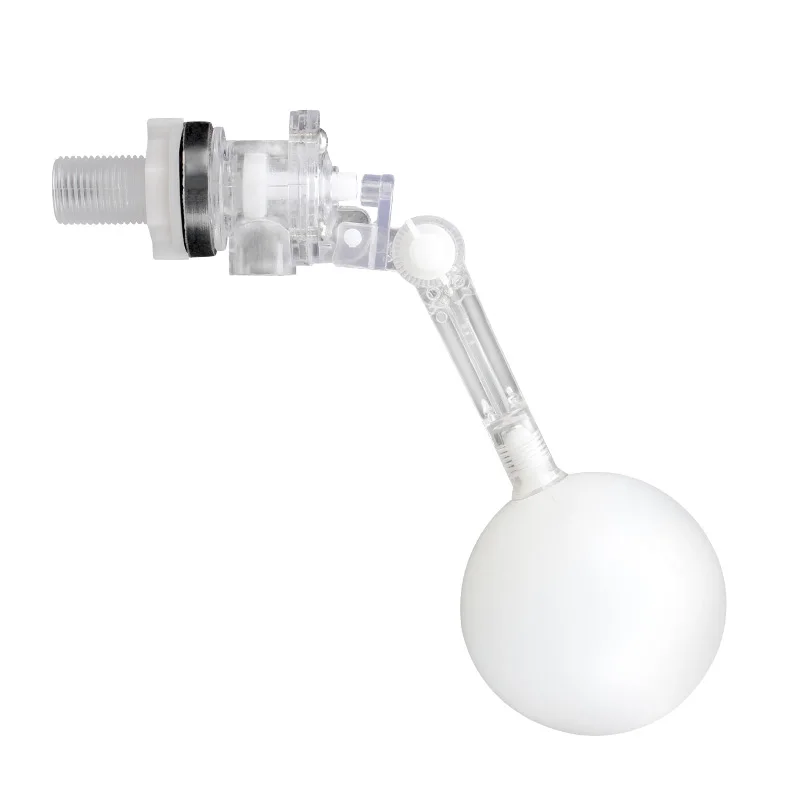 

1/2 3/4Inch Transparent Plastic Float Ball Valve Poultry Equipment Adjustable Automatic Fill Feed Humidifier Tank Water for Cow
