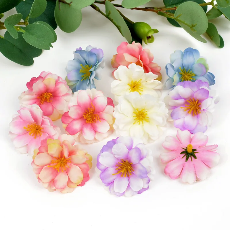 Искусственные цветочные головки ручной работы 5 шт. свадебное украшение для