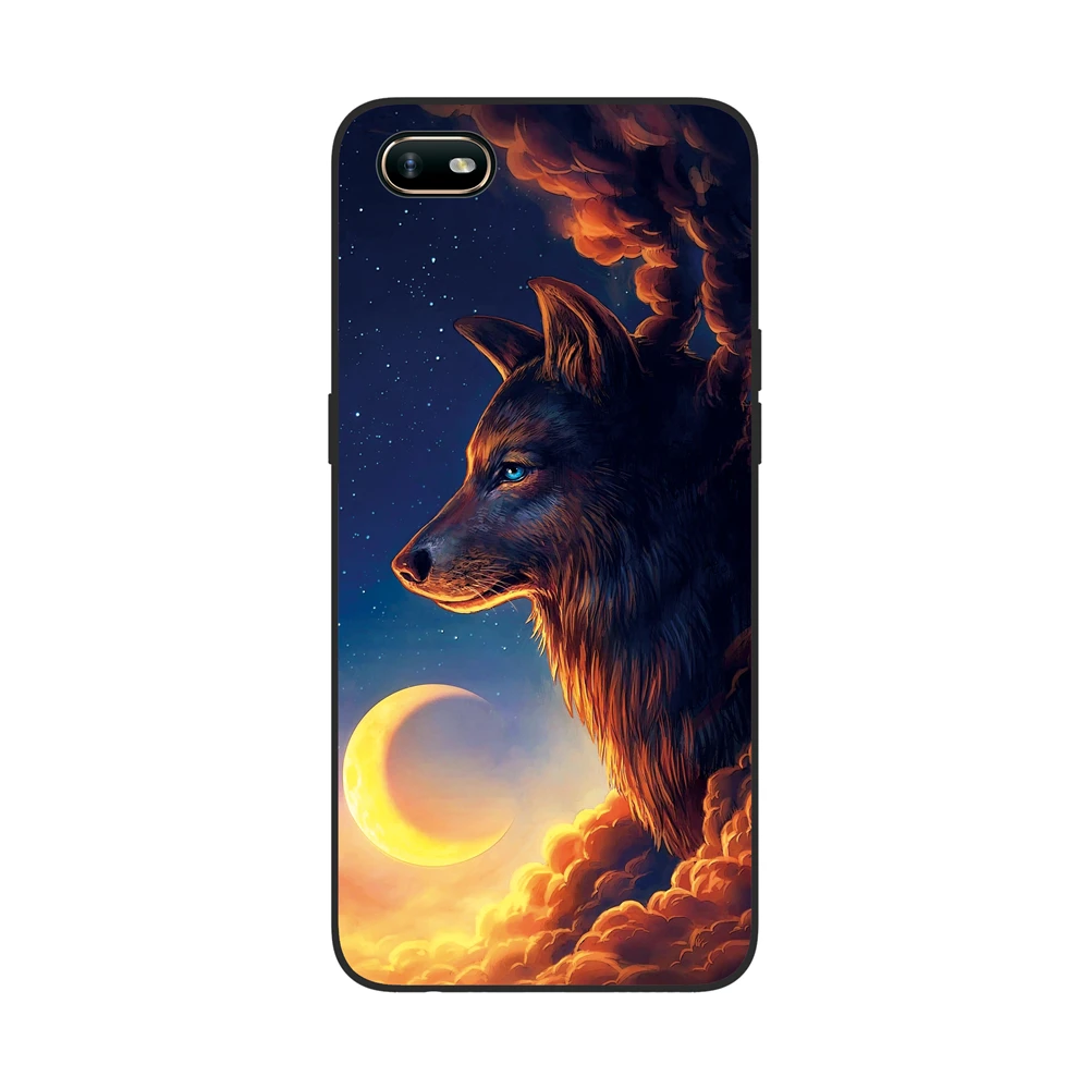 53 GUCOON силиконовый чехол для OPPO A1K 6,1 дюймов Чехол Мягкий ТПУ защитный чехол для телефона с рисунком волка розы цветы чехол-бампер - Цвет: 53